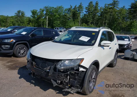 2016 Nissan Rogue Sl из США, поврежденный, VIN 5N1AT2MV2GC876344